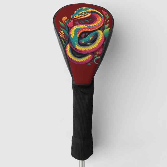 Farbige Schlange Golf Headcover (Vorderseite)