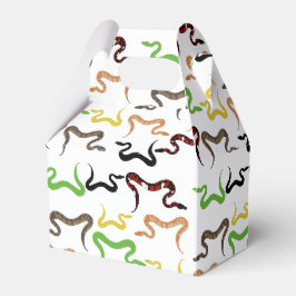 Farbige Schlangen Python Reptile Muster Geschenkschachtel