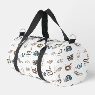 Farbige Schlangen Reptilienmuster Duffle Bag