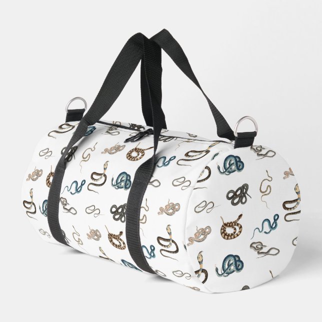 Farbige Schlangen Reptilienmuster Duffle Bag (Linke Seite)