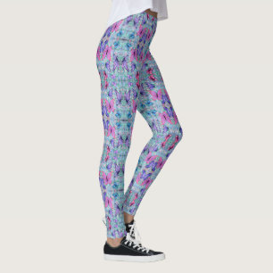 Farbige Schmetterlinge fliegen - Frühjahr - Leggings