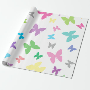 Farbige Schmetterlingskunst Geschenkpapier