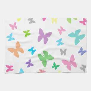 Farbige Schmetterlingskunst Geschirrtuch