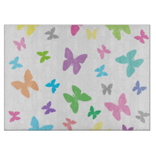 Farbige Schmetterlingskunst Schneidebrett