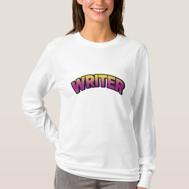 Farbige Schriftstellerin T-Shirt (Vorderseite)