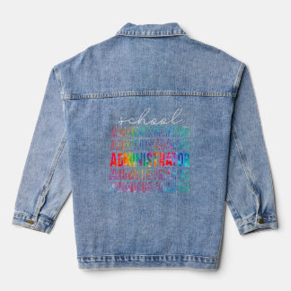 Farbige Schulverwaltungsschule 1 Jeansjacke