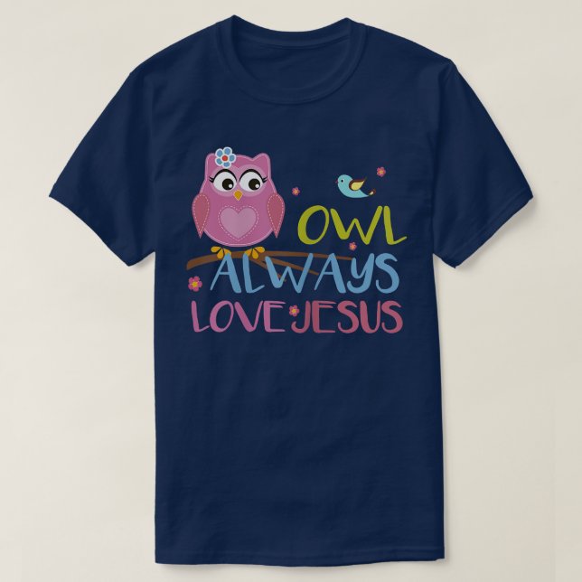 Farbige Schüssel immer Liebe Jesus Jugend Christli T-Shirt (Design vorne)