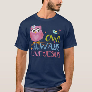 Farbige Schüssel immer Liebe Jesus Jugend Christli T-Shirt