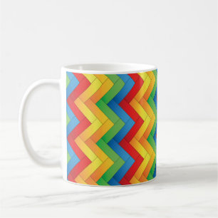 Farbige Seitenstreifen Kaffeetasse