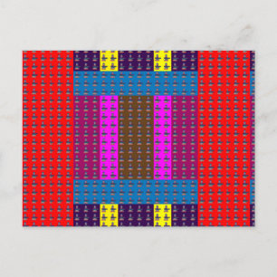 FARBIGE ShivaLinka Art Mandala Ideales GESCHENK Ge Postkarte