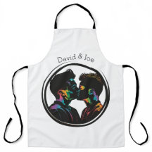 Farbige Silhouette von Gay Couple Personalisiert