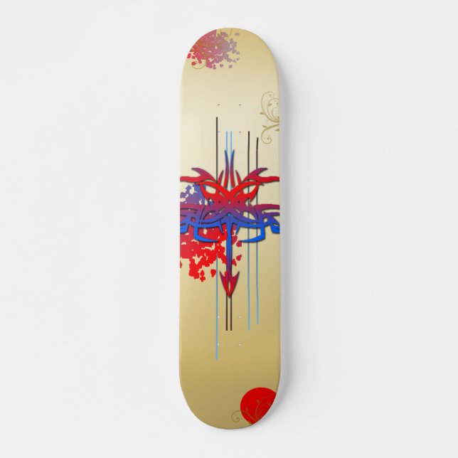 Farbige Skateboard von Tattoo (Vorne)