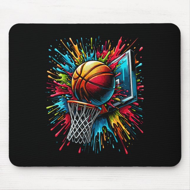 Farbige Skelett-Reifen  Mousepad (Vorne)