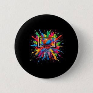 Farbige Sketll-Tie-Dye-Reifen-Netz-Slam-Dunk-Splas Button