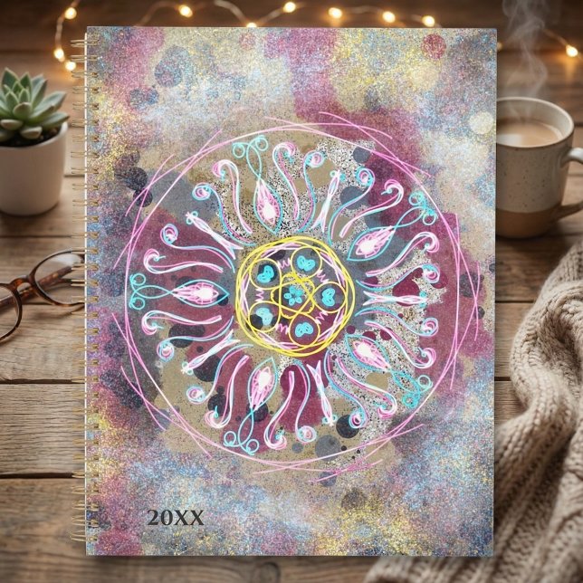 Farbige skurrile Boho-Blumen-Planer Planer (Von Creator hochgeladen)