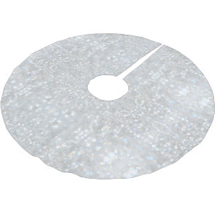 Farbige Sliver Imitate Glitzer Muster Weihnachten Polyester Weihnachtsbaumdecke