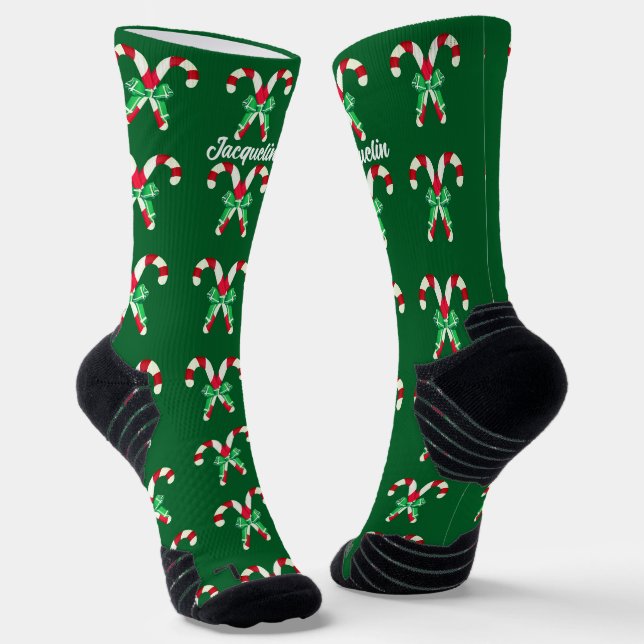 Farbige Socken aus Rot und Weiß (Gewinkelt)