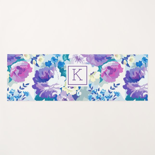 Farbige Sommerkollektion der Blume Yogamatte (Vorderseite (Horizontal))