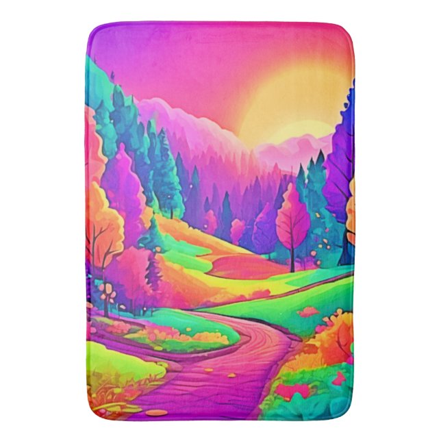 Farbige Sonnenuntergangsansicht Badematte (Vorderseite Vertikal)