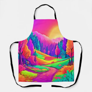 Farbige Sonnenuntergangsansicht Schürze