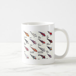 Farbige Sorten Koi Fisch Nishikigoi Zeichnend Kaffeetasse