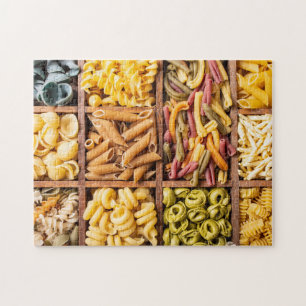 Farbige Sorten von Pasta Food