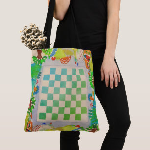 Farbige spielbare Wasserfarben-Spielbrett-Tasche Tasche