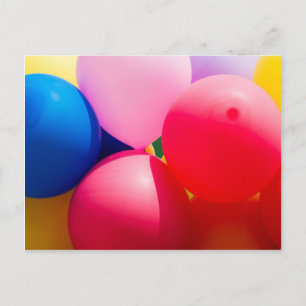 Farbige Spielzeugballons Postkarte