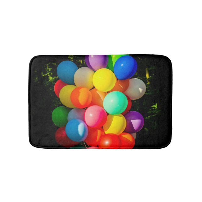 Farbige Spielzeugballoons Badematte (Vorderseite)