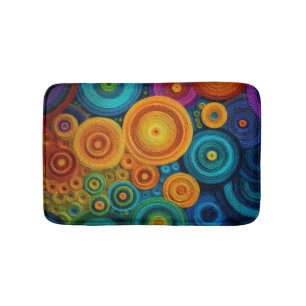 Farbige Spirale Abstract Pattern Geometrischer Wir Badematte