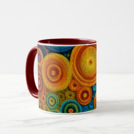 Farbige Spirale Abstrakte Muster Geometrischer Str Tasse