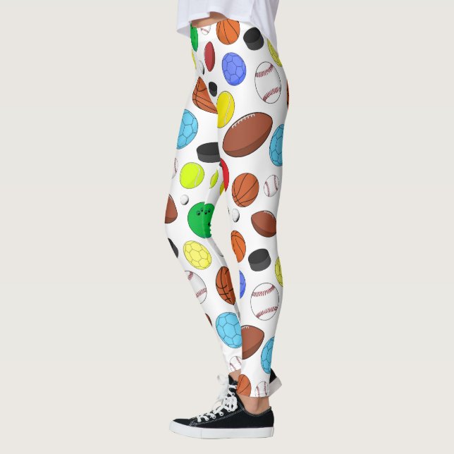 Farbige Sporthallen Random-Muster Leggings (Links)