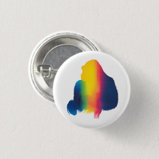 Farbige Spray Paint Gorilla Round Taste Button