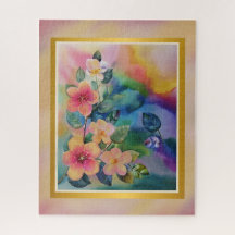 Farbige Springbrasse mit Blume