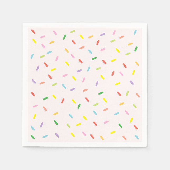 Farbige Sprinklen Papier Napkins Serviette (Vorderseite)