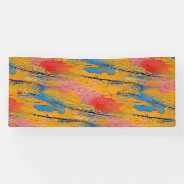 Farbige Spritzfarbe Banner (Horizontal)