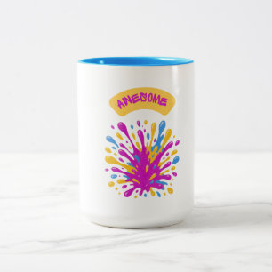 Farbige Spritzlackierung Awesome Tasse