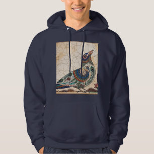 Farbige Stammes-Folk-Bird - Indische Gond Art Hood Hoodie