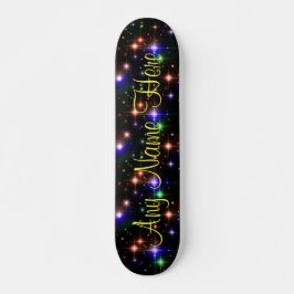 Farbige Stars Personalisiert Name Skate Board Skateboard