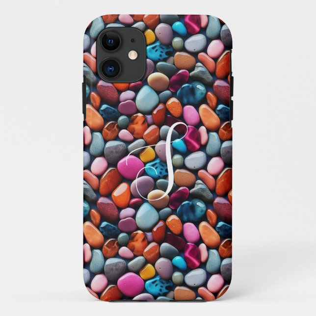 Farbige Steine Case-Mate iPhone Hülle (Rückseite)