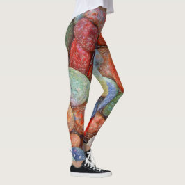 Farbige Steine, Kies, Felsen Leggings