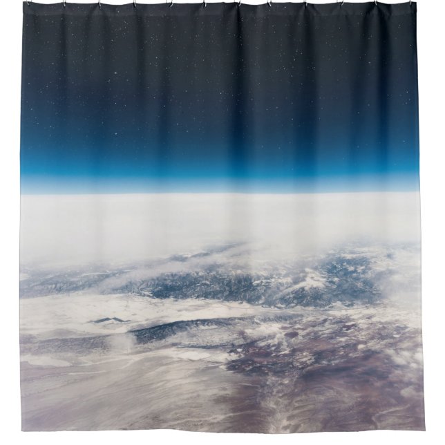 Farbige Sterne Duschvorhang (Vorderseite)