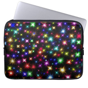 Farbige Sterne Feuerwerke Design-27317 Laptopschutzhülle
