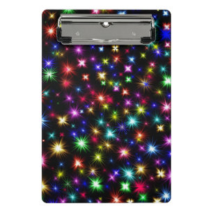 Farbige Sterne Feuerwerke Design-27317 Mini Klemmbrett
