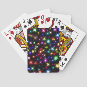 Farbige Sterne Feuerwerke Design-27317 Spielkarten