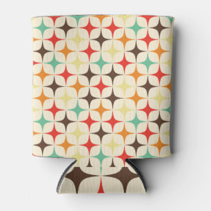 Farbige Sterne Retro Geometrisches Muster Dosenkühler