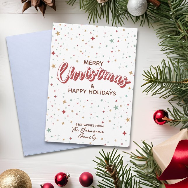 Farbige Sterne Rot und Weiß Einfache Weihnachten (Von Creator hochgeladen)