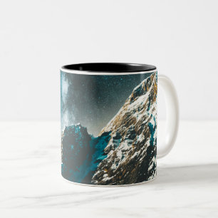 Farbige Sterne Zweifarbige Tasse