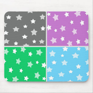Farbige Sternmuster Mousepad
