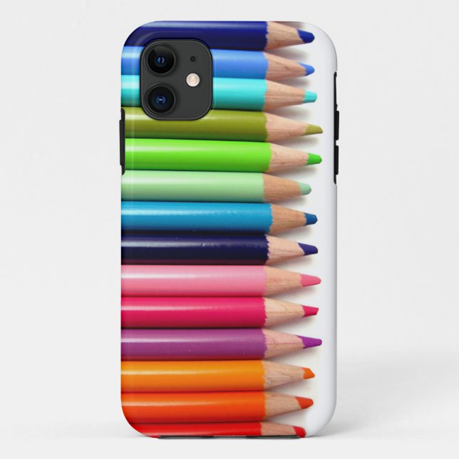 Farbige Stifte Case-Mate iPhone Hülle (Rückseite)